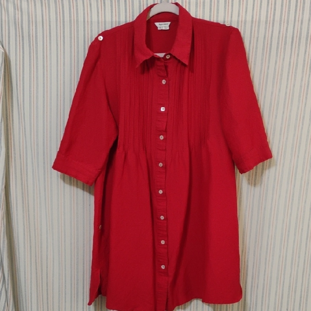 Appraisal Red Blouse XL